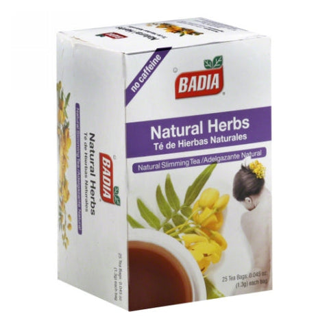 Natural Herbs Tea 25 Bags (Case of 10) by Badia