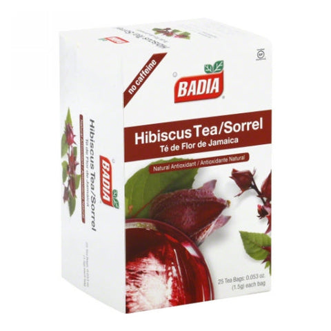 Hibiscus Tea 25 Bags (Case of 10) by Badia