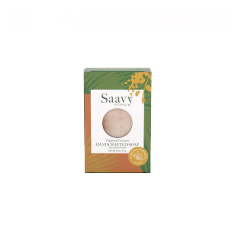 Tropical Coconut Handcrafted Soap 5 Oz by Saavy Naturals