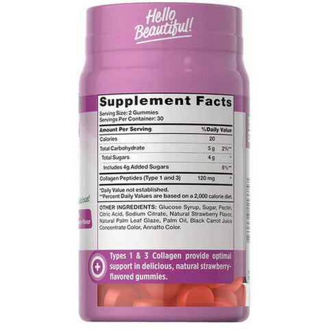 Nature's Truth, Beauty Collagen Type 1 + 3 Gummies, 60 Count