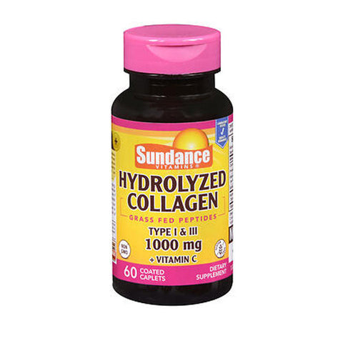 Sundance, Vitamins Hydrolyzed Collagen Coated Caplets, 1000 Mg, 60 Caplets