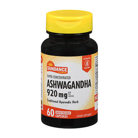 Sundance, Vitamins Super Concentrated Ashwagandha Quick Release, 60 Caps