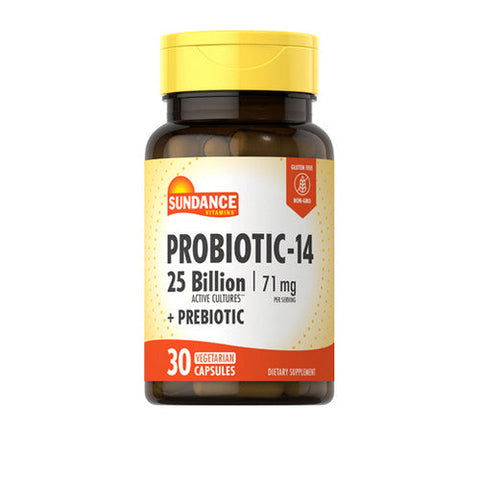Sundance, Vitamins Probiotic-14 Vegetarian, 30 Caps