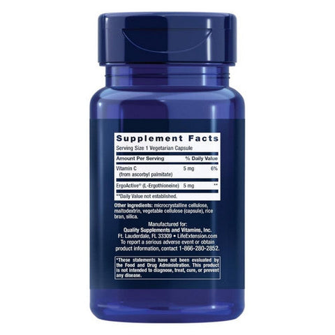 Life Extension, Essential Youth L-Ergothioneine, 5 mg, 30 Vegetarian Capsules