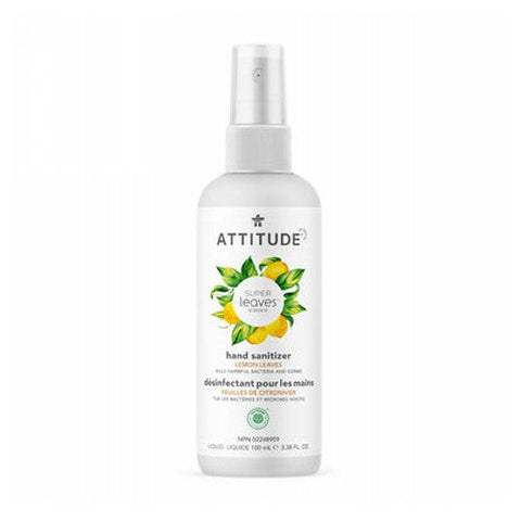 Attitude, Super Leaves Hand Sanitizer Lemon Leaves, 3.5 Oz