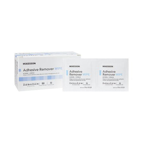 McKesson, Adhesive Remover 2-2/5 x 2-2/5 Inch Wipe, 1 Pack