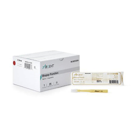McKesson, Argent Disposable Biopsy Punches 2.0 mm, Box Of 25