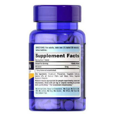 Puritan's Pride, Melatonin, 5 mg, 120 Tablets