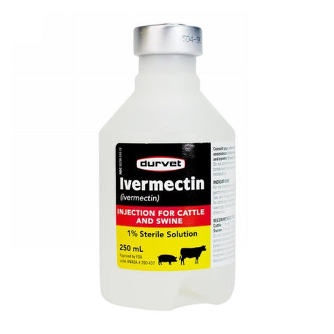 Durvet, Ivermectin Cattle and Swine Injection, 250 Ml