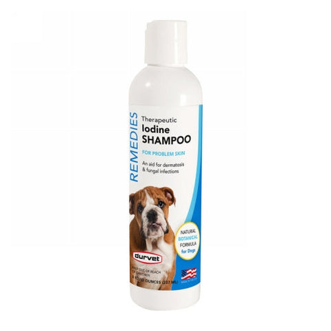 Durvet, Naturals Remedies Therapeutic Iodine Shampoo, 8 Oz