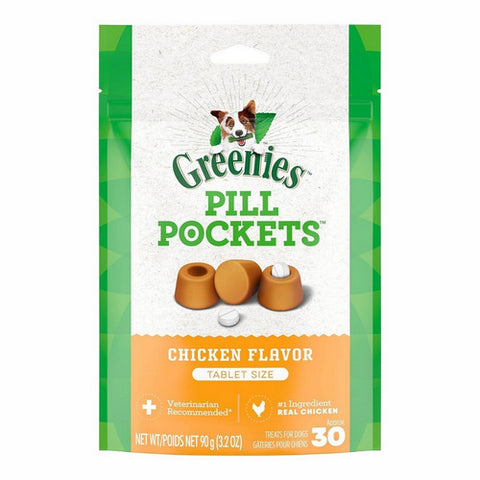 Greenies, Greenies Pill Pockets for Dogs Chicken (fits most tablets), 30 Count