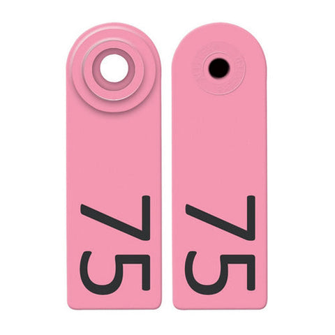 Allflex, Allflex Global Sheep & Goat Numbered Tags 51-75 Pink, 1 Count