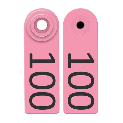 Allflex, Allflex Global Sheep & Goat Numbered Tags 76-100 Pink, 1 Count