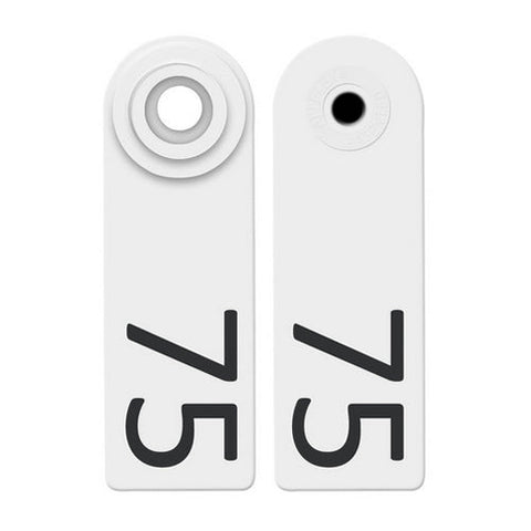 Allflex, Allflex Global Sheep & Goat Numbered Tags 51-75 White, 1 Count
