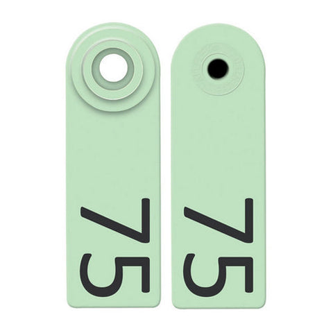 Allflex, Allflex Global Sheep & Goat Numbered Tags 51-75 Green, 1 Count