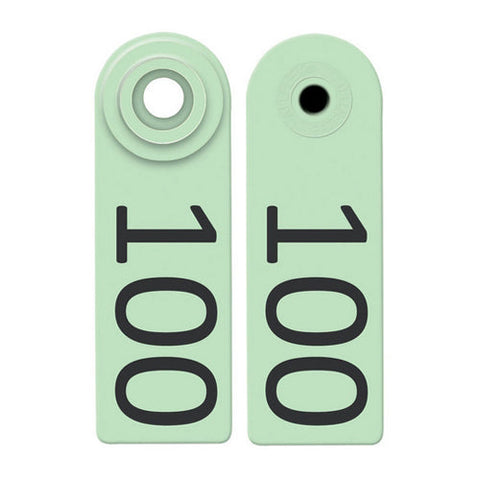Allflex, Allflex Global Sheep & Goat Numbered Tags 76-100 Green, 1 Count