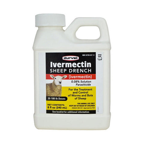 Durvet, Ivermectin Sheep Drench Dewormer, 240 Ml