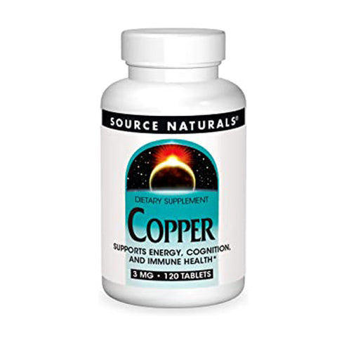 Source Naturals, Copper, 3 mg, 120 Tabs