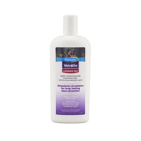 Farnam, Vetrolin Liniment Gel with HA, 12 Oz
