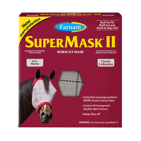 Farnam, SuperMask II Fly Mask without EarsHorse, 1 Count