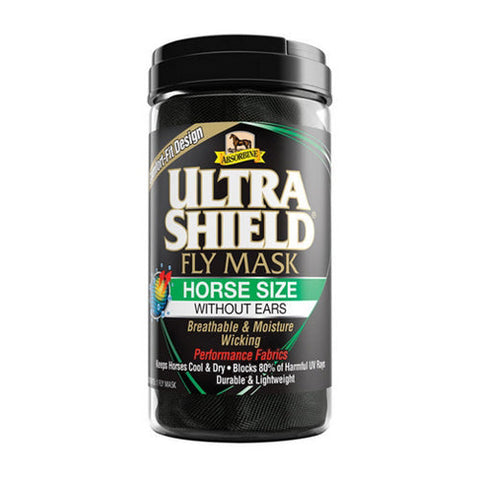 Absorbine, Ultra Shield Fly Mask without Ears Horse, 1 Count