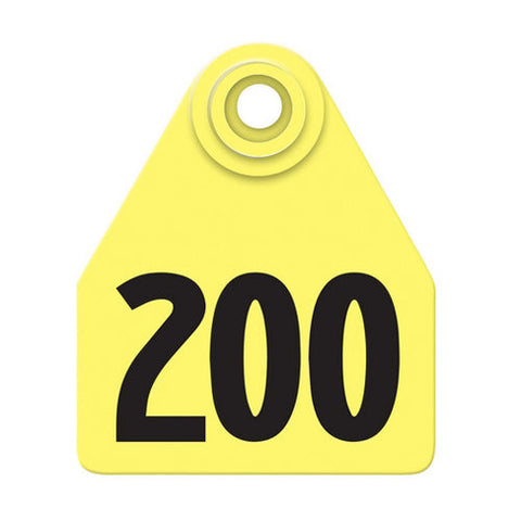 Allflex, Allflex Global Medium Numbered Tags 176-200 Yellow, 1 Count