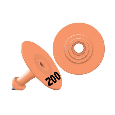 Allflex, Allflex Global Small Round Numbered Tags 176-200 Orange, 1 Count