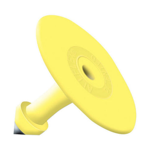 Allflex, Allflex Global Small Round Blank Male Tags Yellow 25's, 1 Count
