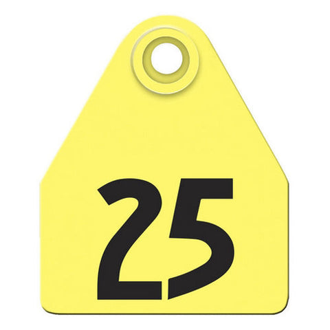 Agritags, AgriLabs Medium Numbered AgriTags 1-25 Yellow, 1 Count