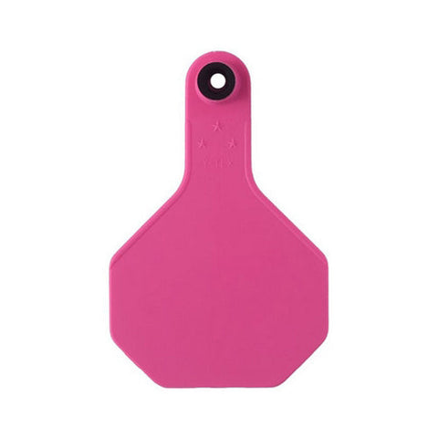 Y-Tex, Y-Tex 3-Star Medium Blank All-American Ear Tags Hot Pink 25's, 1 Count