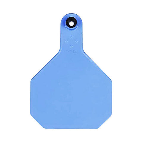 Y-Tex, Y-Tex 4-Star Large Blank All-American Ear Tags Blue 25's, 1 Count