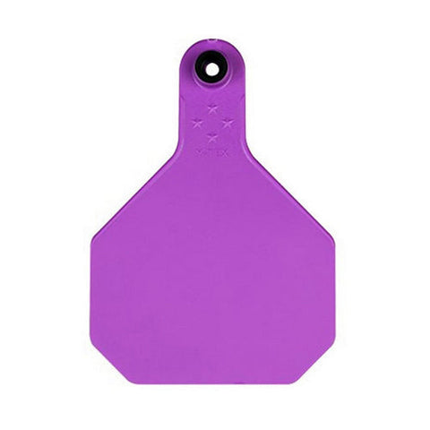Y-Tex, Y-Tex 4-Star Large Blank All-American Ear Tags Purple 25's, 1 Count