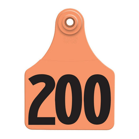 Allflex, Allflex Global Large Numbered Tags 176-200 Orange, 1 Count