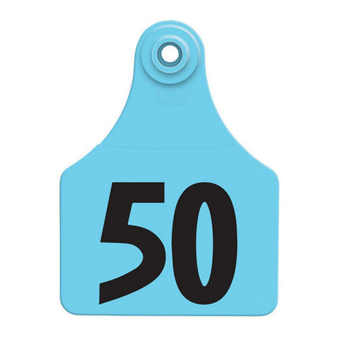 Allflex, Allflex Global Large Numbered Tags 26-50 Blue, 1 Count