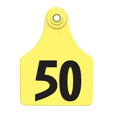 Allflex, Allflex Global Large Numbered Tags 26-50 Yellow, 1 Count