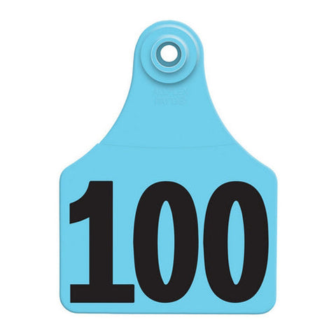 Allflex, Allflex Global Large Numbered Tags 76-100 Blue, 1 Count