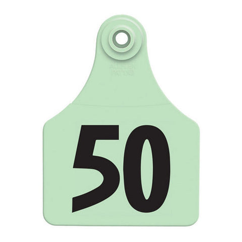 Allflex, Allflex Global Large Numbered Tags 26-50 Green, 1 Count