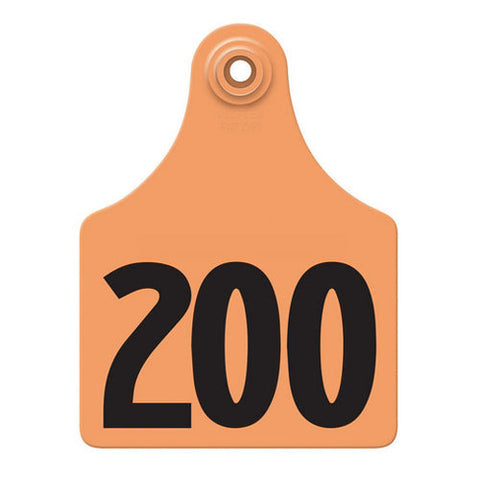 Allflex, Allflex Global Maxi Numbered Tags 176-200 Orange, 1 Count