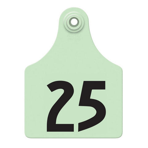 Allflex, Allflex Global Maxi Numbered Tags 1-25 Green, 1 Count