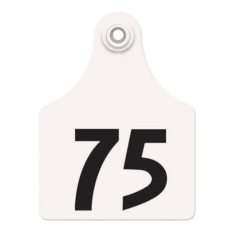 Allflex, Allflex Global Maxi Numbered Tags 51-75 White, 1 Count