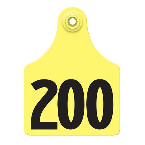 Allflex, Allflex Global Maxi Numbered Tags 176-200 Yellow, 1 Count