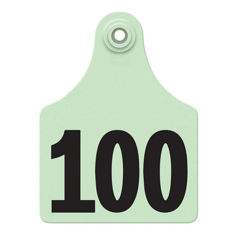Allflex, Allflex Global Maxi Numbered Tags 76-100 Green, 1 Count