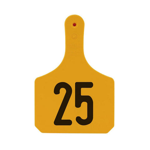 Y-Tex, Y-Tex Numbered Cow Y-Tag Ear Tags 1-25 Orange, 1 Count