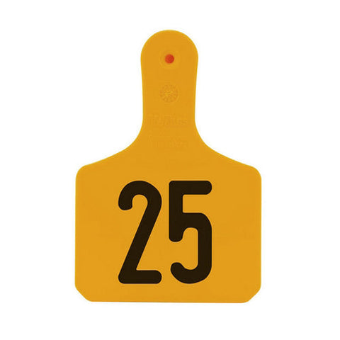Y-Tex, Y-Tex Numbered Calf Y-Tag Ear Tags 1-25 Orange, 1 Count