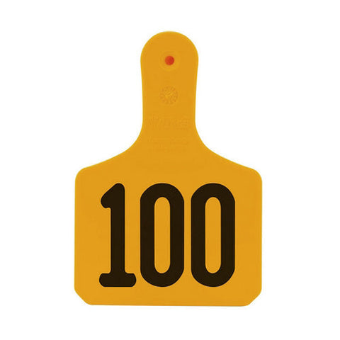 Y-Tex, Y-Tex Numbered Calf Y-Tag Ear Tags 76-100 Orange, 1 Count