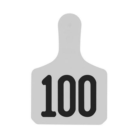 Y-Tex, Y-Tex Numbered Calf Y-Tag Ear Tags 76-100 White, 1 Count