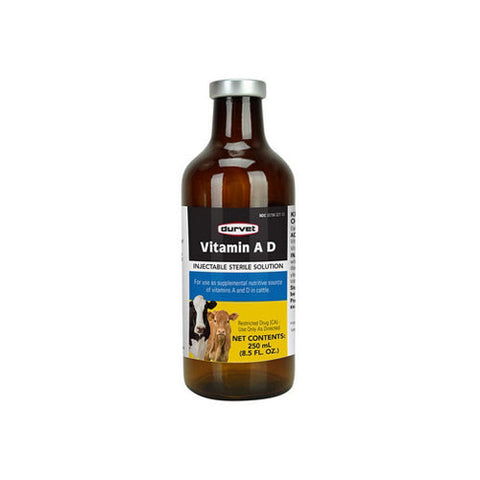 Durvet, Vitamin A D Injectable For Cattle, 8.5 Oz