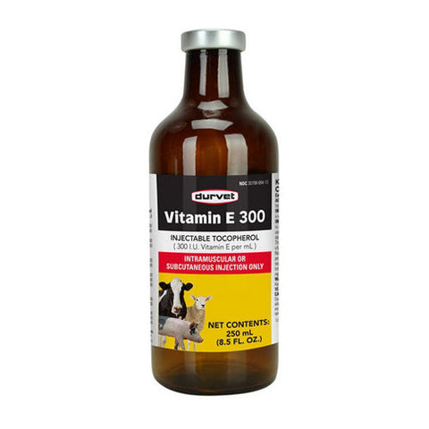 Durvet, Vitamin E 300 Injectable For Livestock, 8.5 Oz