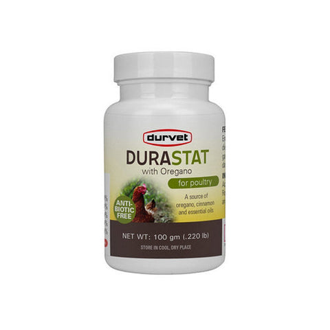 Durvet, Durastat With Oregano Poultry Supplement, 100 Grams