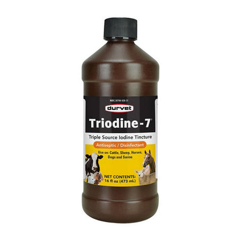 Durvet, Triodine-7 Iodine Tincture, 16 Oz